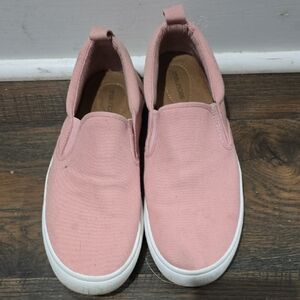 Pink Slip-On Sneakers